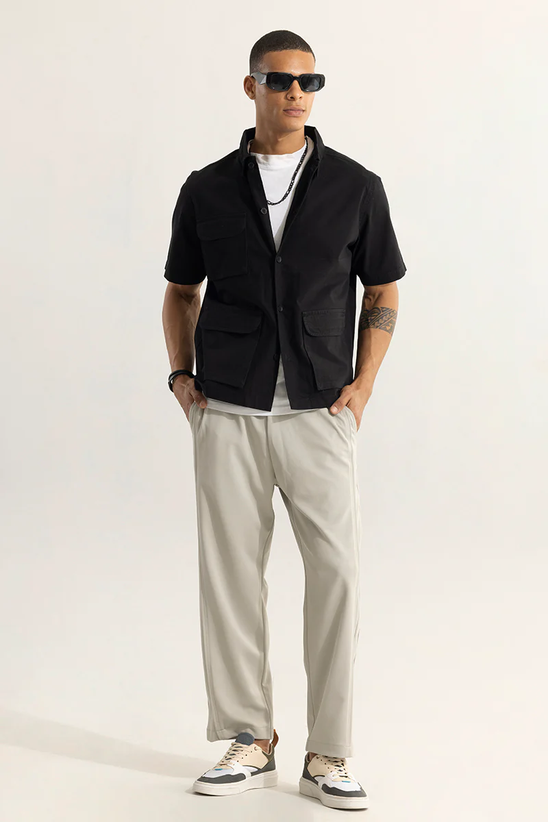 Triad Black Overshirt 3 Triad Black Overshirt