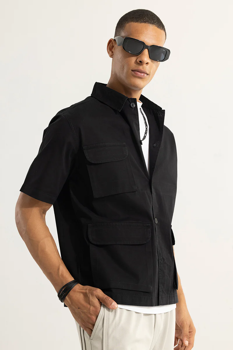 Triad Black Overshirt 4 Triad Black Overshirt