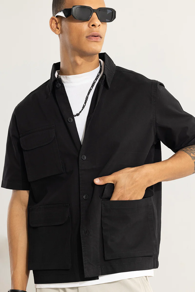 Triad Black Overshirt 5 Triad Black Overshirt
