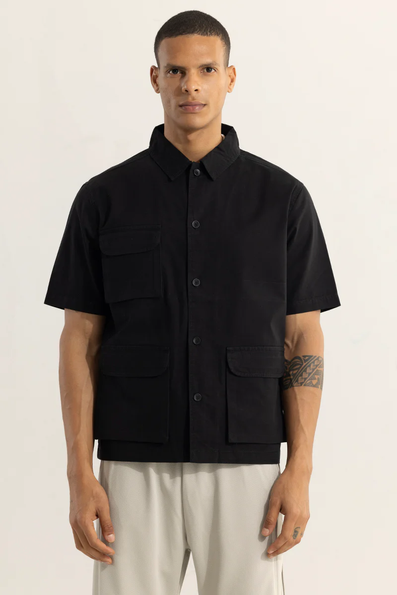 Triad Black Overshirt 6 Triad Black Overshirt