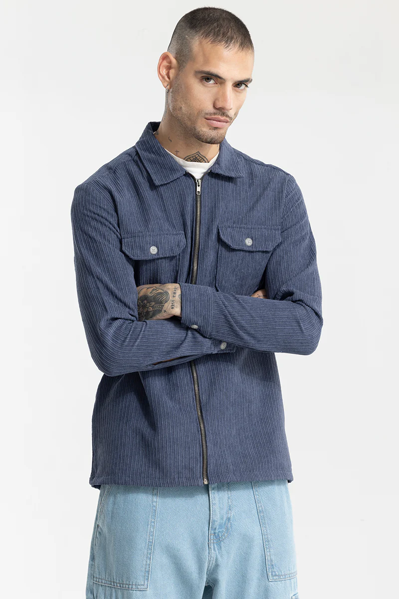 Ribcord Navy Corduroy Overshirt 5 Ribcord Navy Corduroy Overshirt