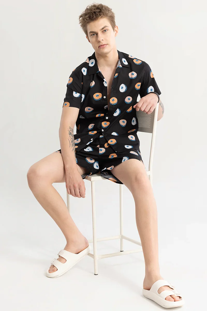 Donutonic Black Printed Co-ords 3 Donutonic Black Printed Co-ords