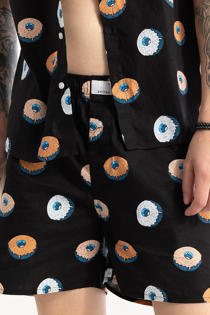 Donutonic Black Printed Co-ords 5 Donutonic Black Printed Co-ords