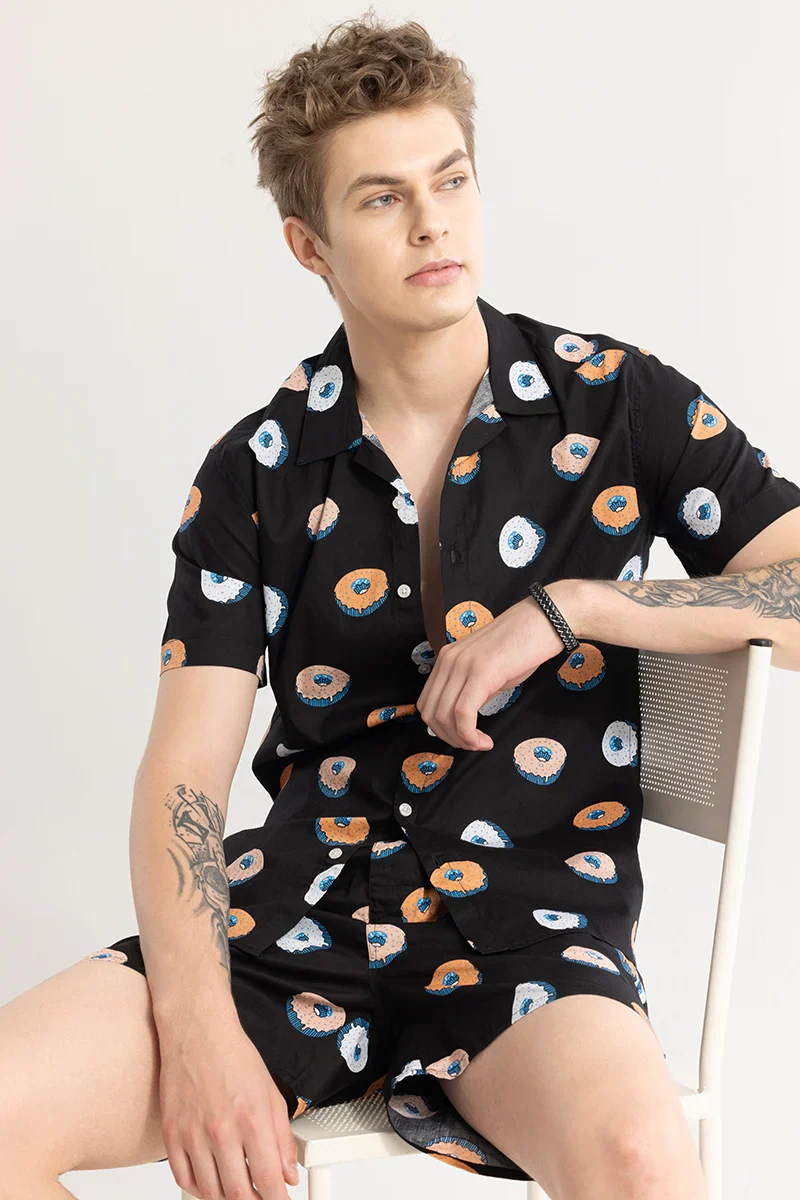 Donutonic Black Printed Co-ords 6 Donutonic Black Printed Co-ords