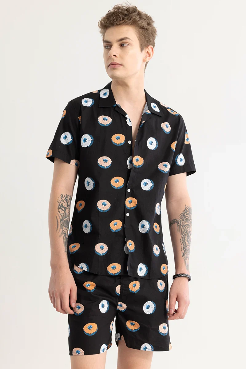 Donutonic Black Printed Co-ords 7 Donutonic Black Printed Co-ords