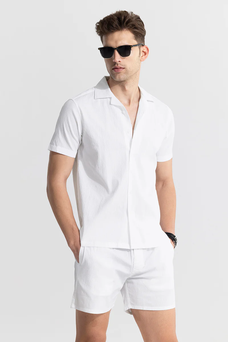 Crinkled White Co-Ords 2 Crinkled White Co-Ords