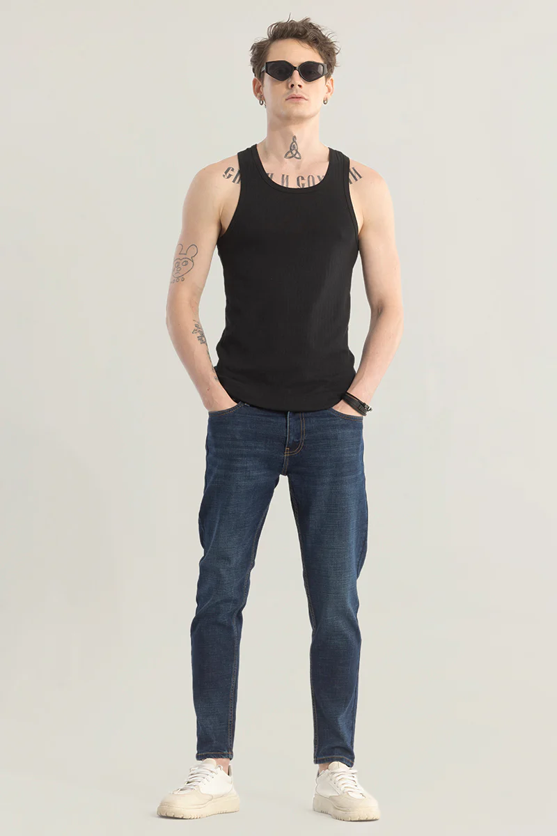 Home 256 Genesis Dark Blue Skinny Fit Jeans