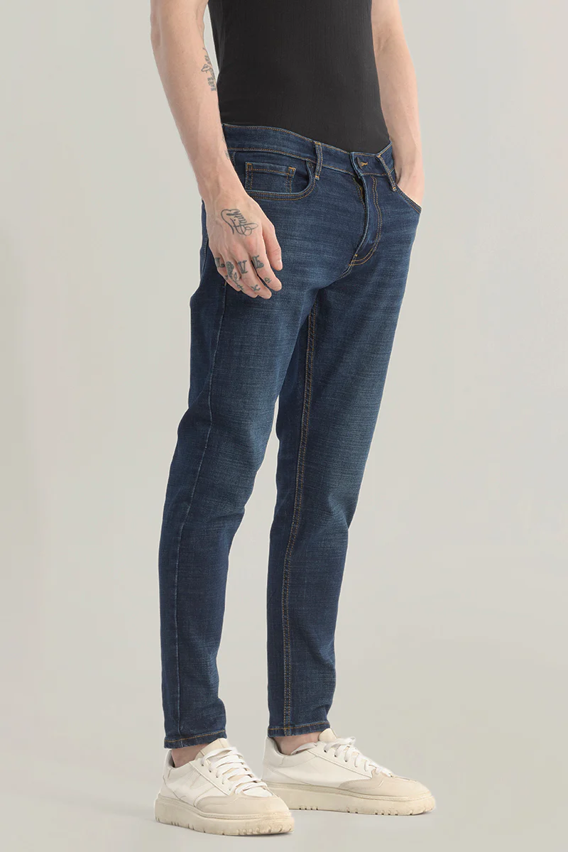 Genesis Dark Blue Skinny Fit Jeans 4 Genesis Dark Blue Skinny Fit Jeans