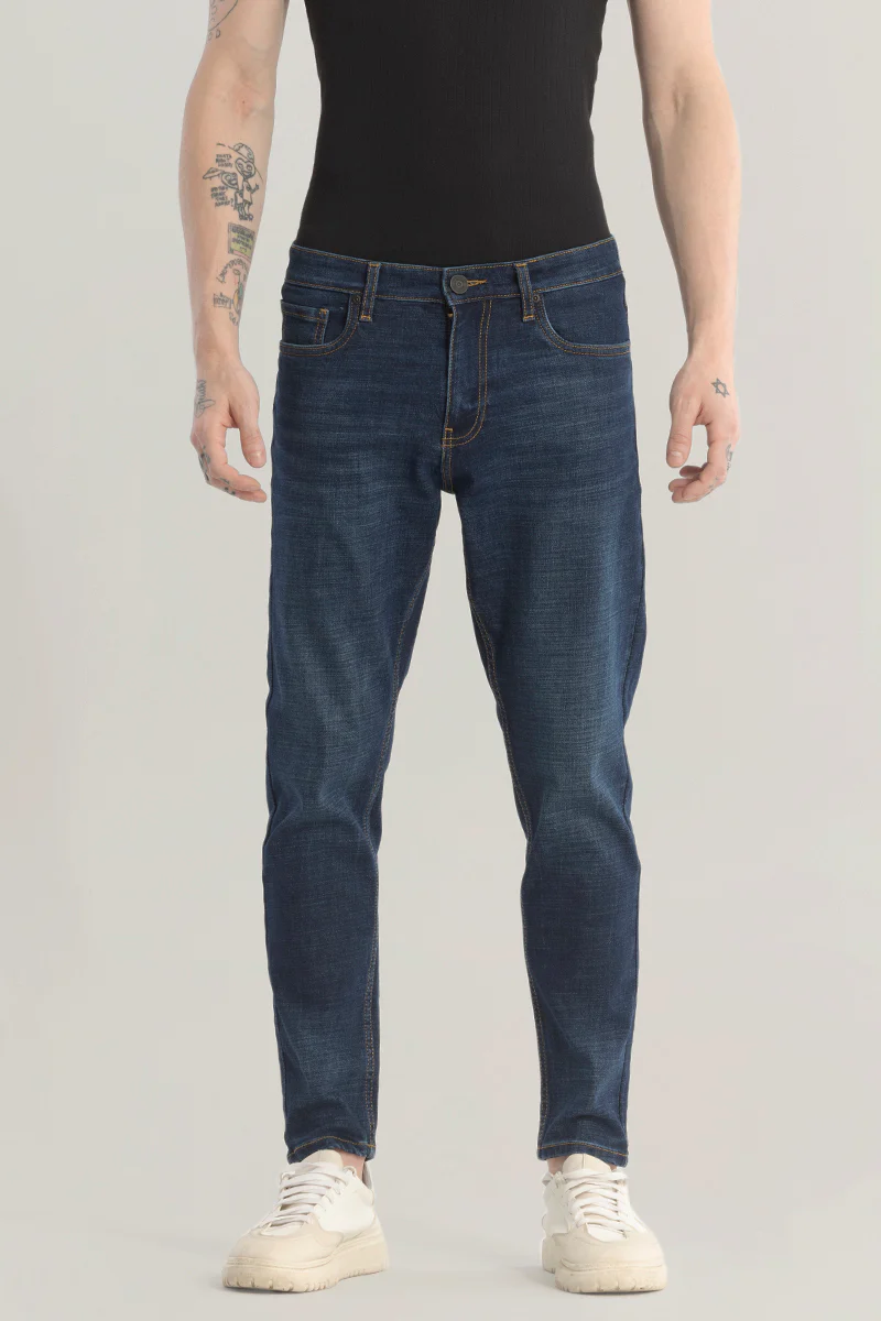 Genesis Dark Blue Skinny Fit Jeans 7 Genesis Dark Blue Skinny Fit Jeans