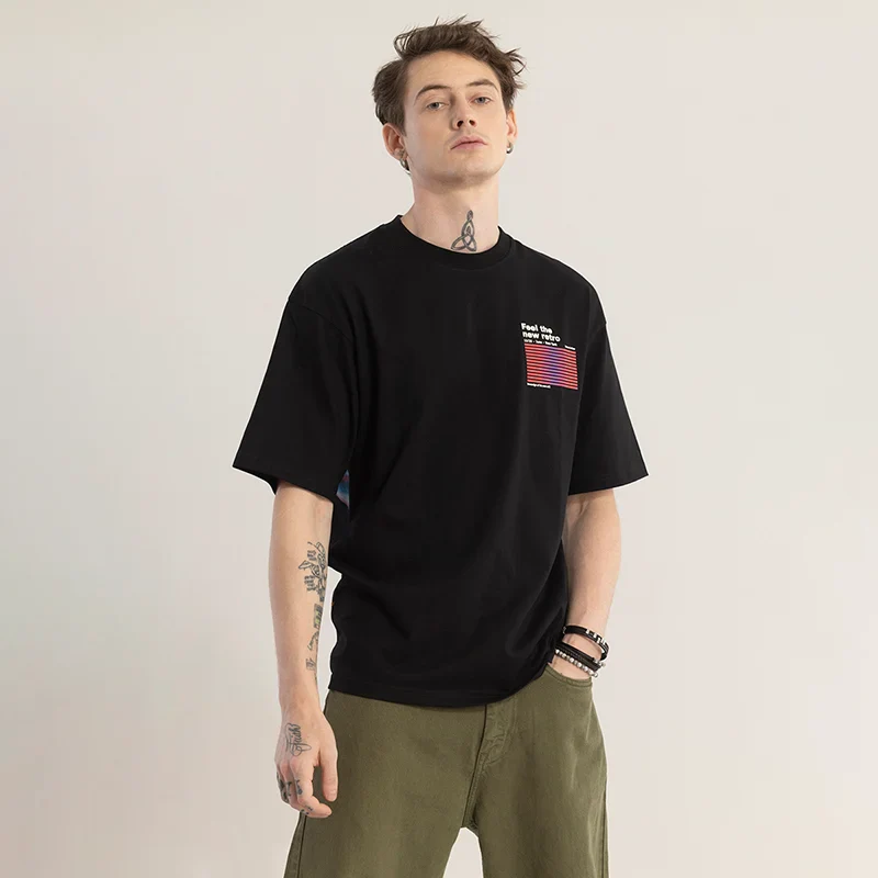 Home 253 Zenlounge Black Graphic Oversized T-shirt