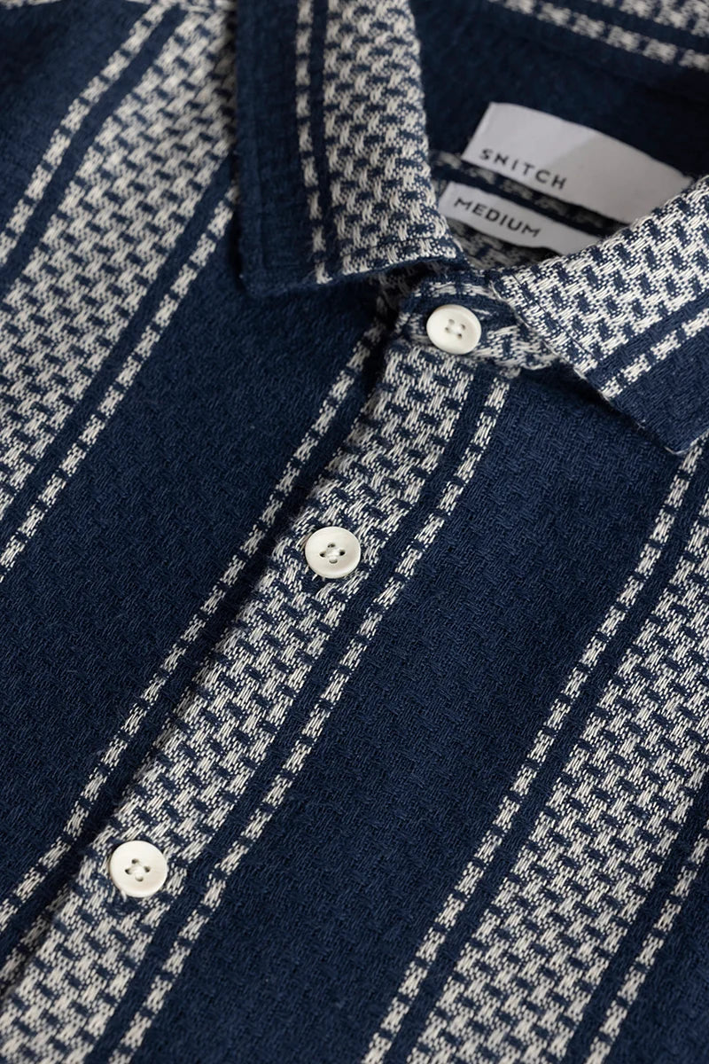 Home 240 Gentleknit Navy Stripe Shirt