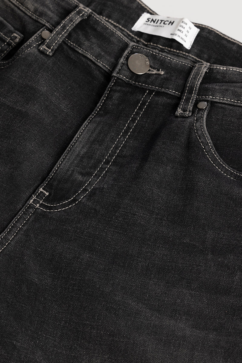 Home 216 Rocco Washed Black Skinny Fit Jeans