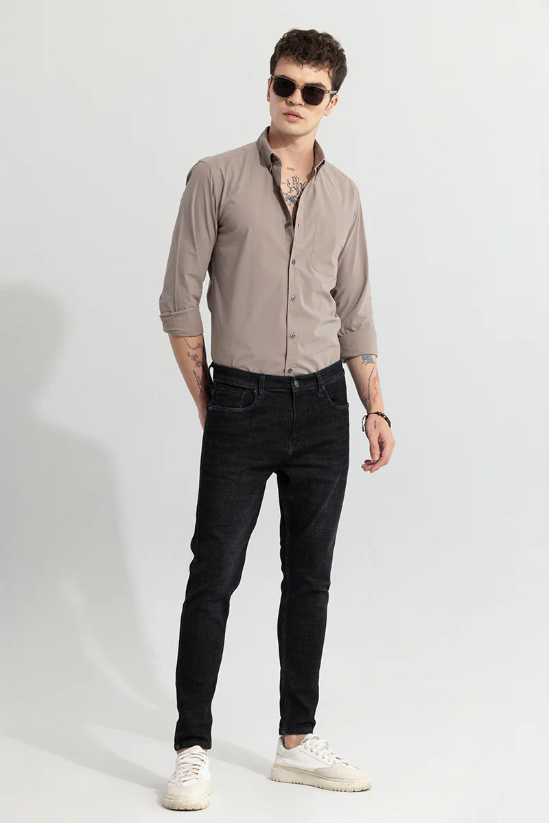 Home 199 Minimalist Elegance Brown Shirt