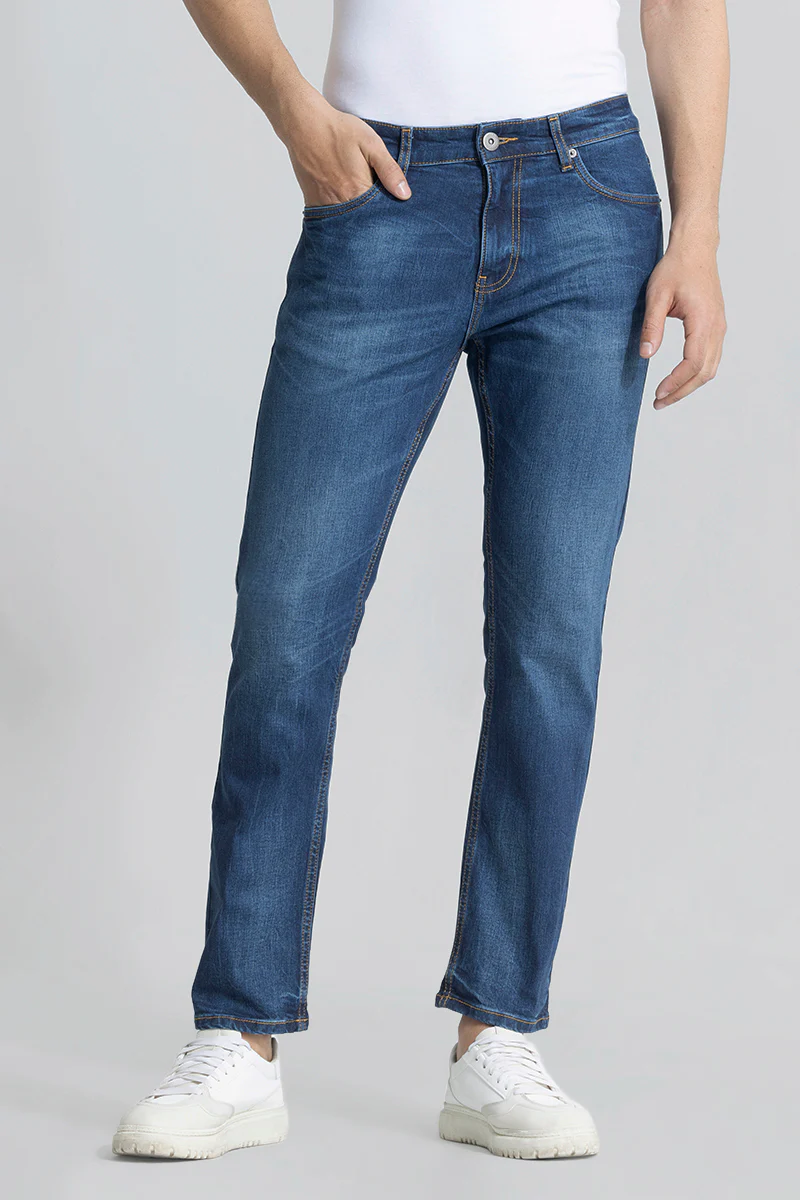 Home 182 Cascade Prussian Blue Comfort Fit Jeans