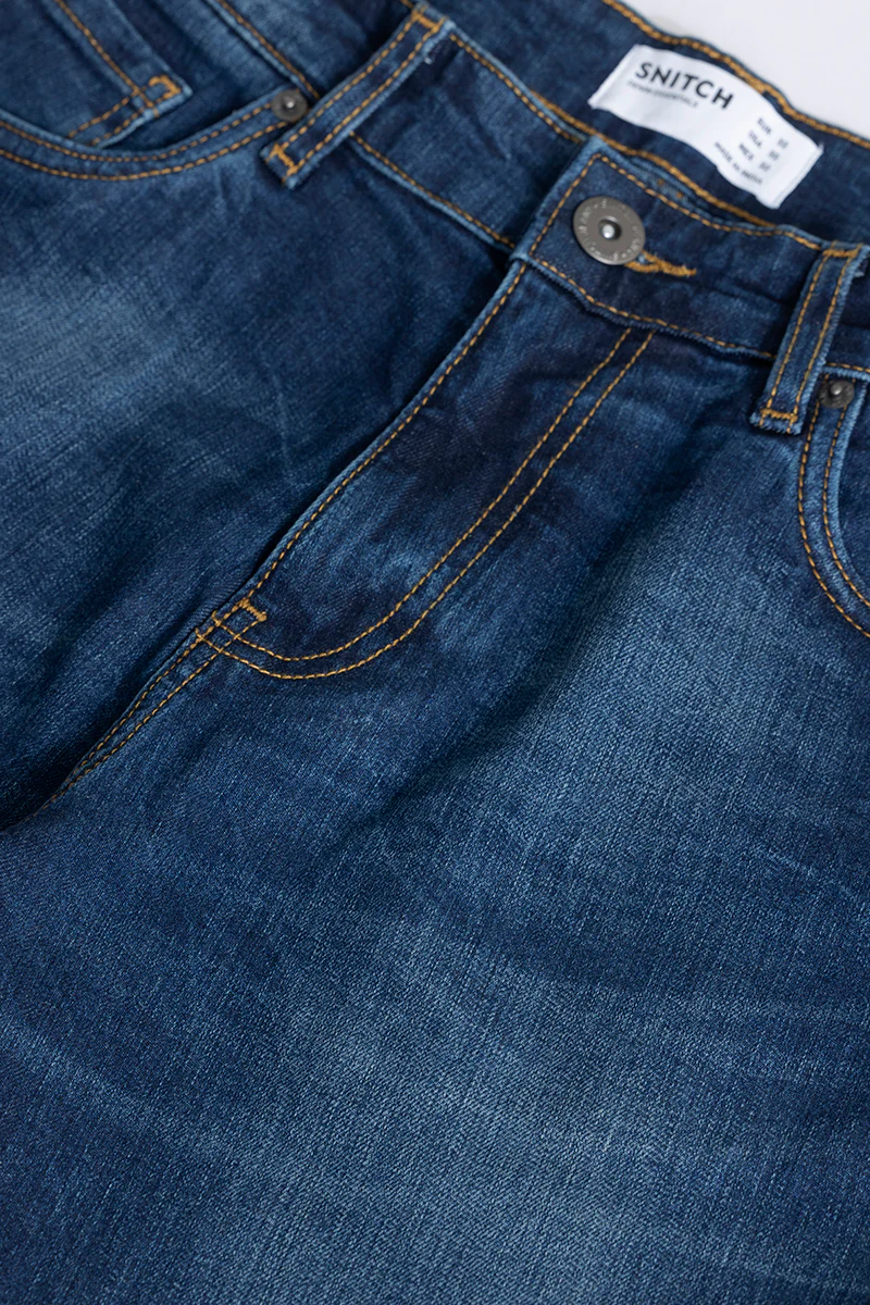 Home 183 Cascade Prussian Blue Comfort Fit Jeans