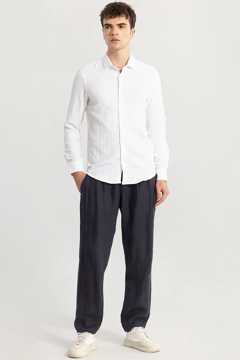 Home 172 Bold Square White Shirt