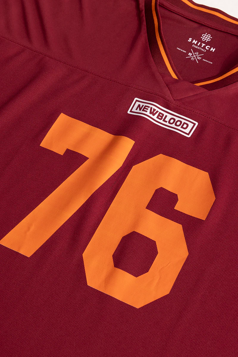 Home 165 NewBlood Maroon Oversized T-Shirt