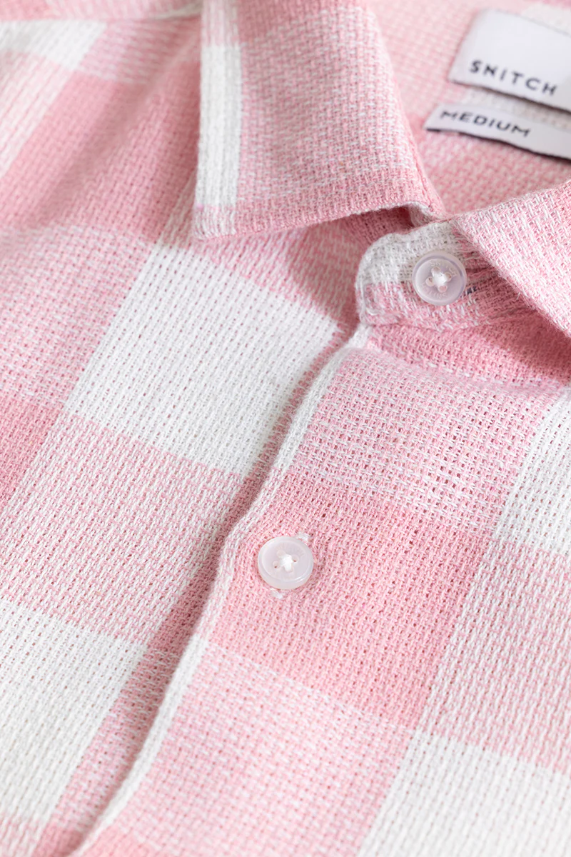 Home 159 Box Checks Pink Shirt