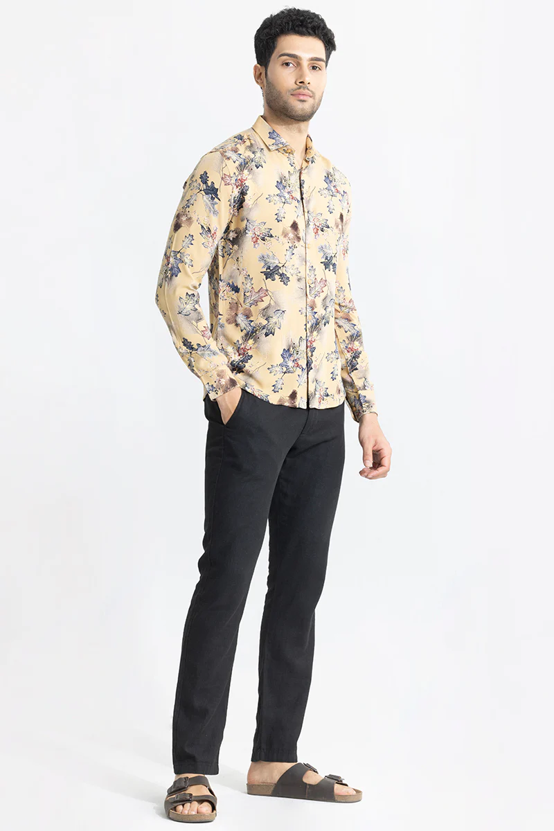Home 151 Futuristic Fusion Beige Shirt