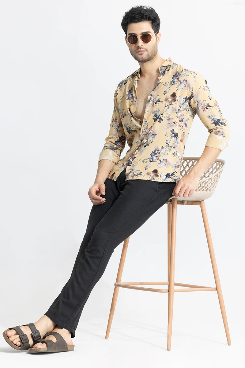 Futuristic Fusion Beige Shirt 4 Futuristic Fusion Beige Shirt