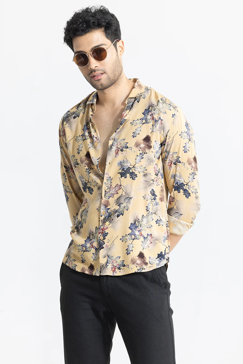 Futuristic Fusion Beige Shirt 5 Futuristic Fusion Beige Shirt