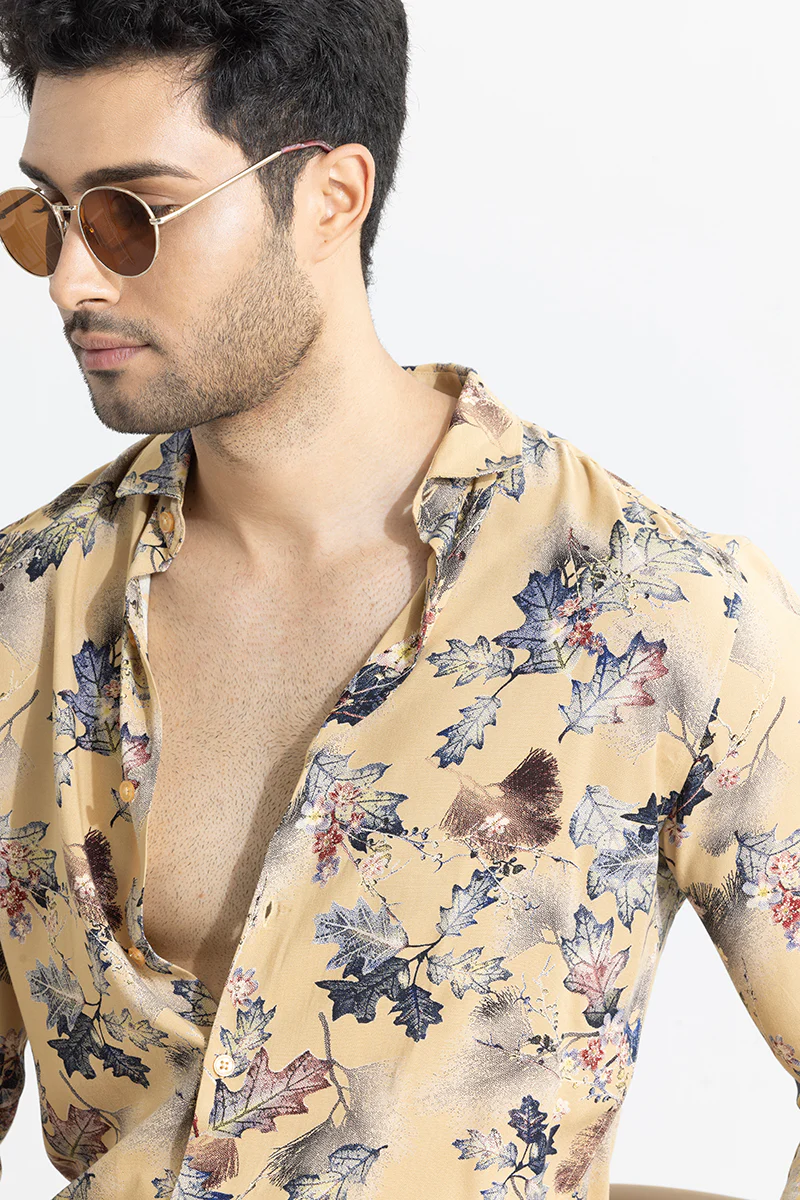 Futuristic Fusion Beige Shirt 6 Futuristic Fusion Beige Shirt