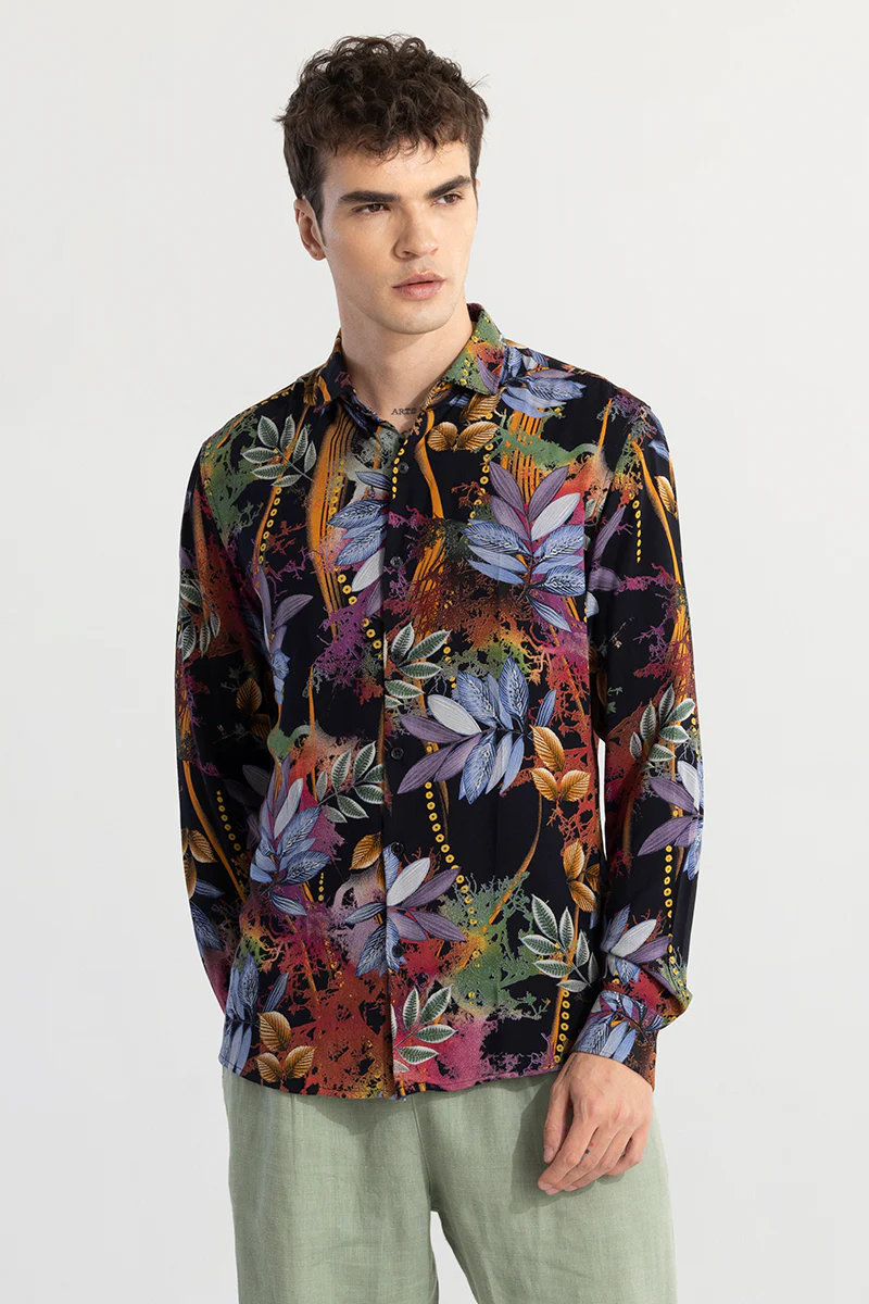 Home 132 Flowerie Purple Shirt