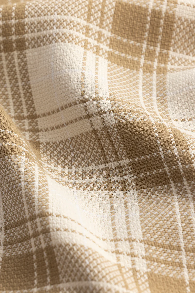 Tartan Tango Beige Checks Shirt 10 Tartan Tango Beige Checks Shirt