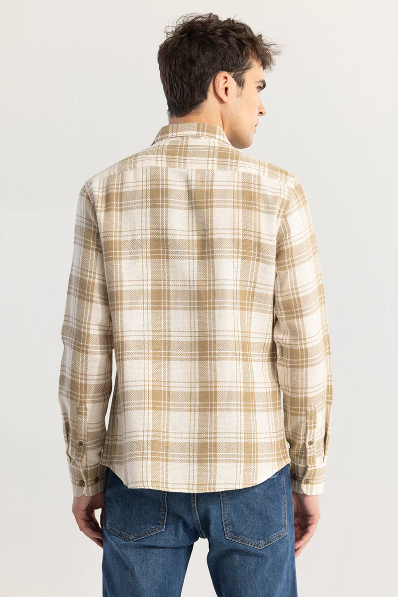 Tartan Tango Beige Checks Shirt 8 Tartan Tango Beige Checks Shirt