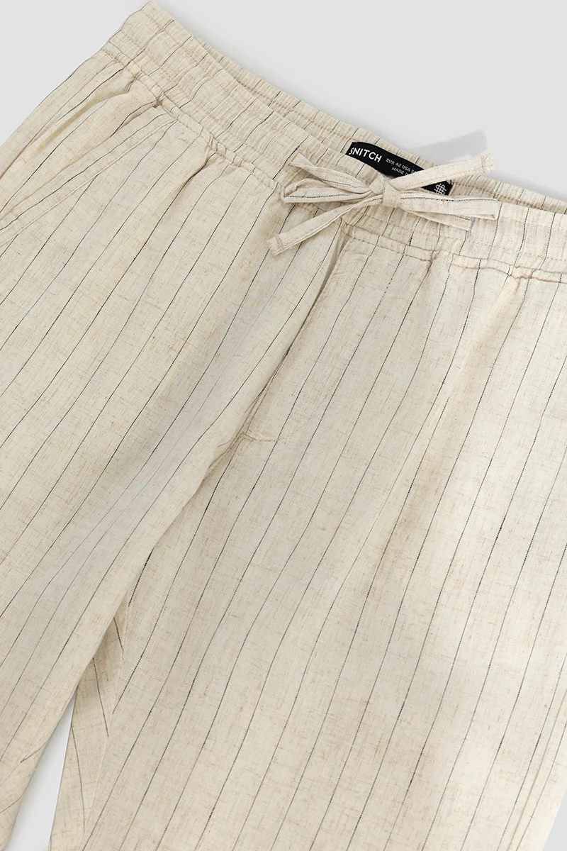 Aurabreeze Off-White Linen Pant 6 Aurabreeze Off-White Linen Pant