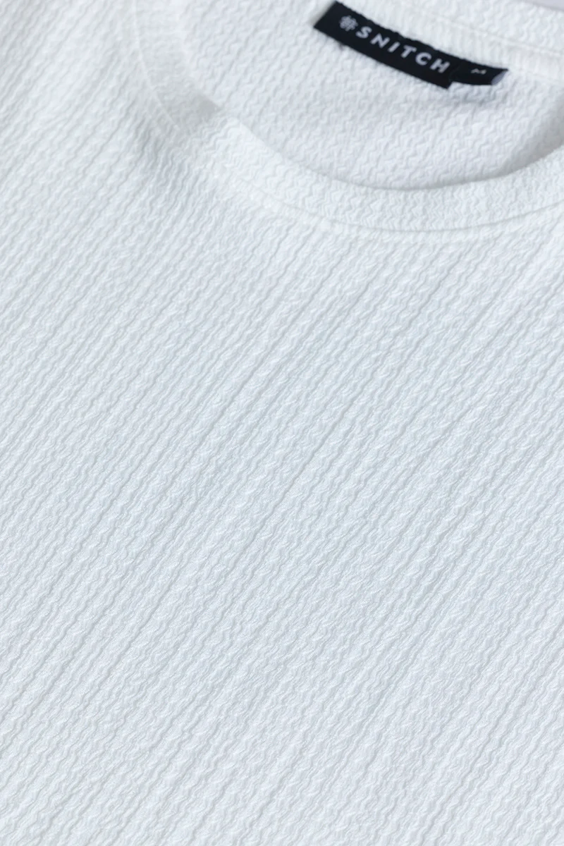Home 102 Tactile White Textured T-Shirt