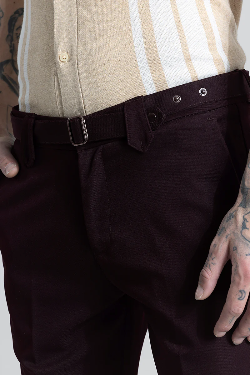 Flex Fit Burgundy Formal Trouser 4 Flex Fit Burgundy Formal Trouser