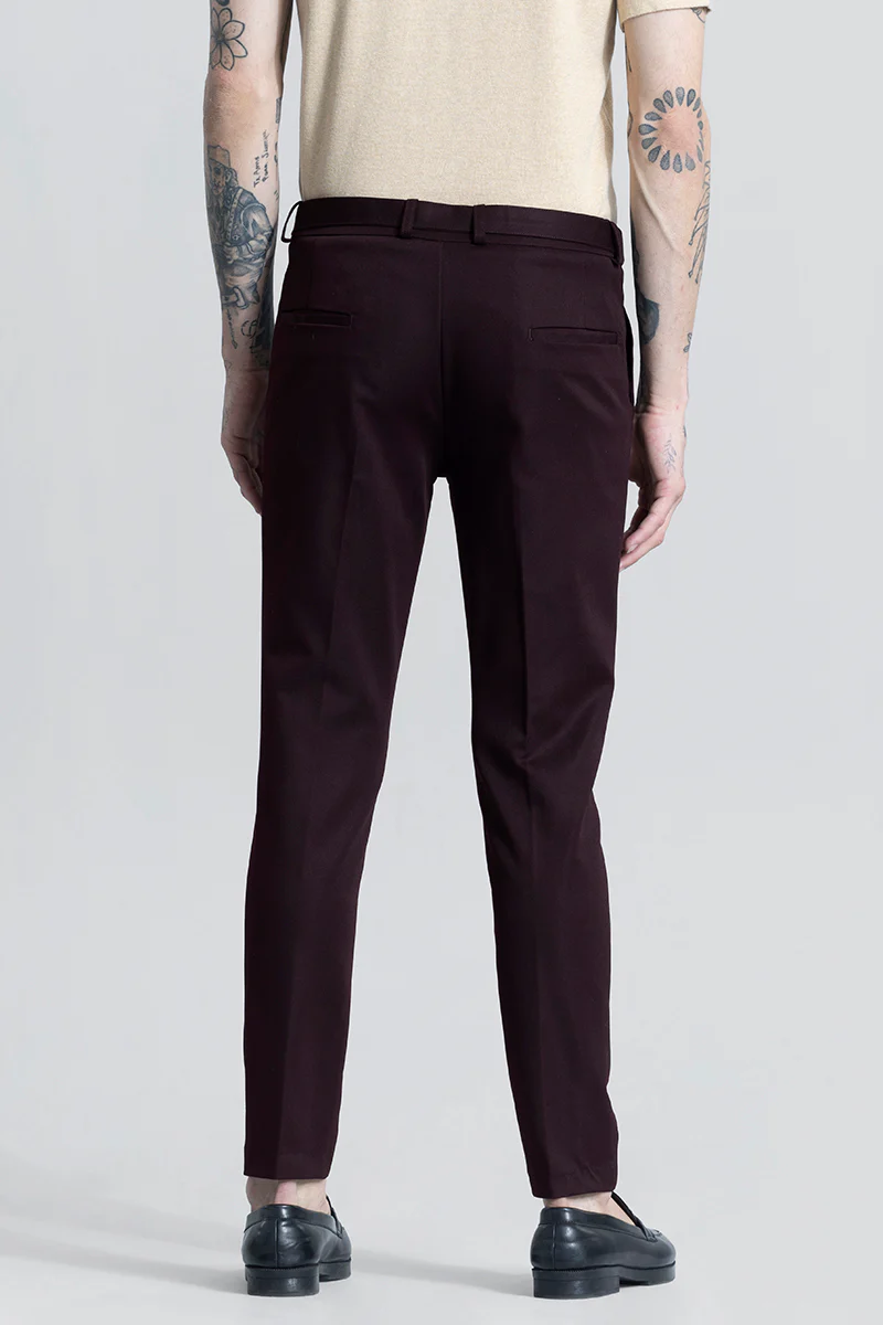 Flex Fit Burgundy Formal Trouser 6 Flex Fit Burgundy Formal Trouser