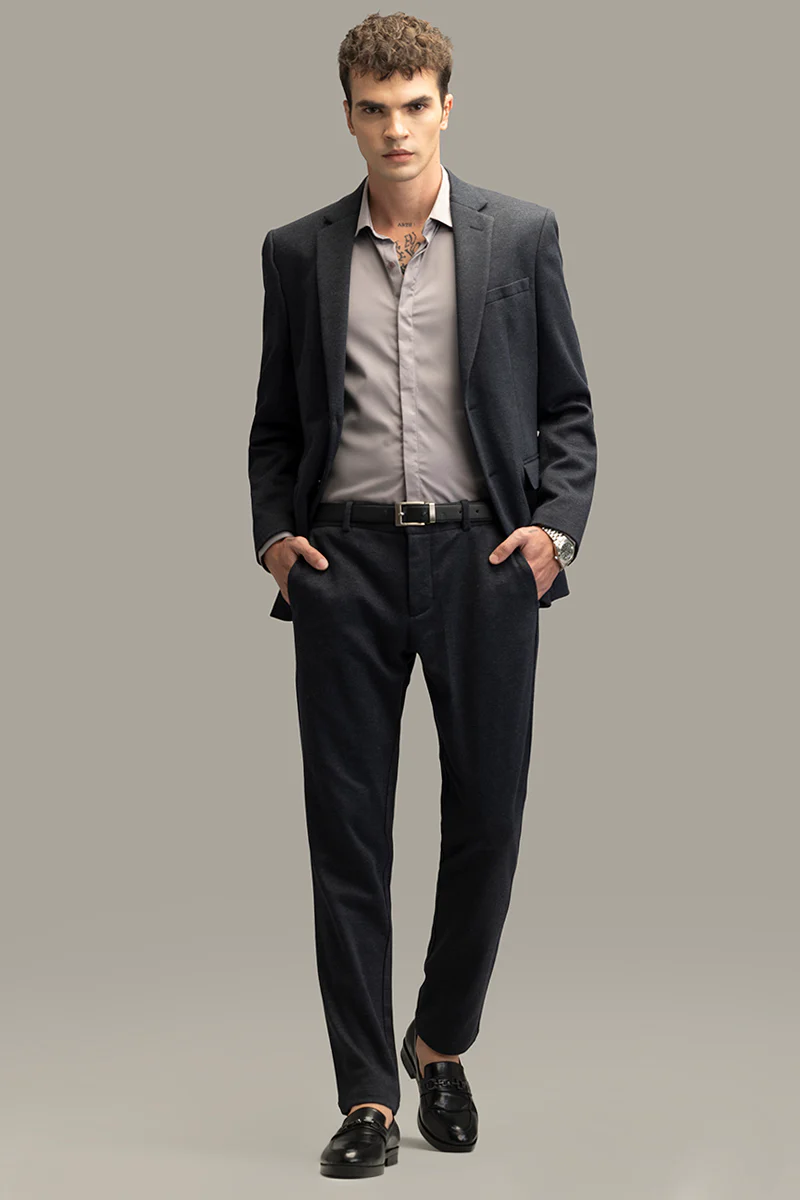 Home 88 Elite Elegance Anchor Grey Trouser