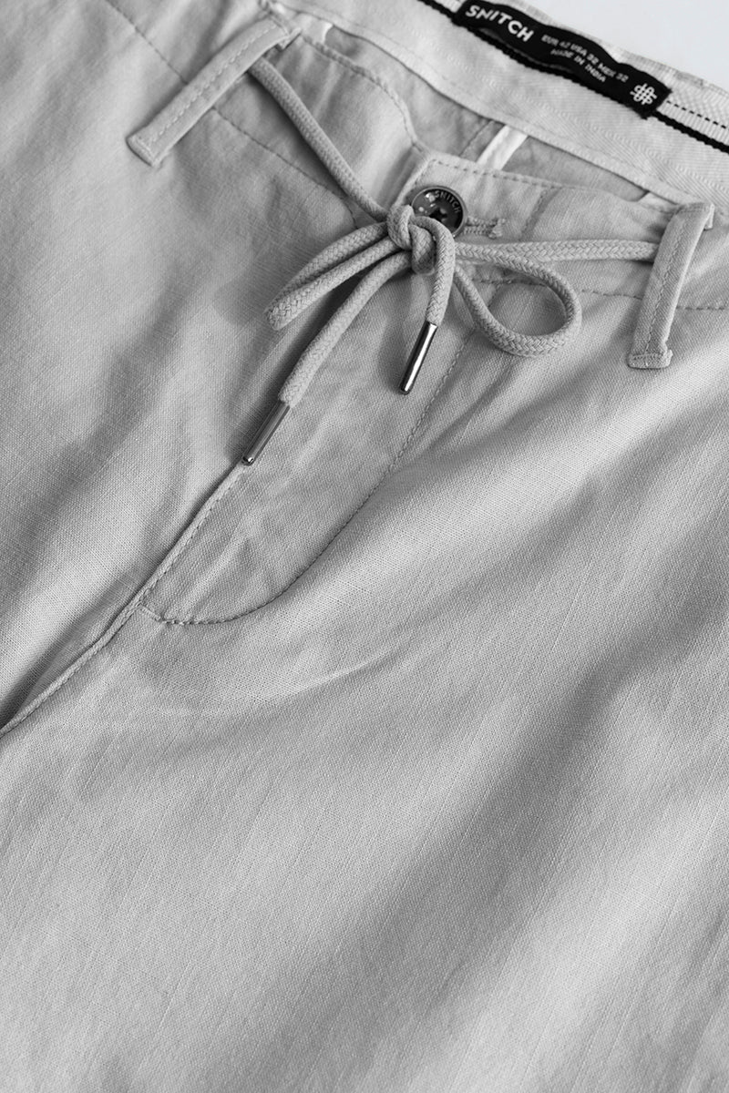 Home 66 City Breeze Grey Linen Cargo Pant