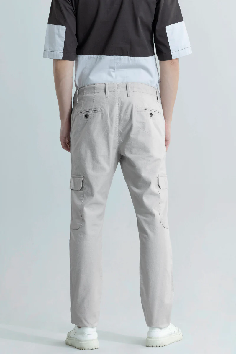 City Breeze Grey Linen Cargo Pant 7 City Breeze Grey Linen Cargo Pant