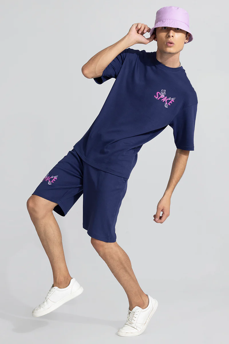 Space Blue Oversized Co-Ords 4 Space Blue Oversized Co-Ords