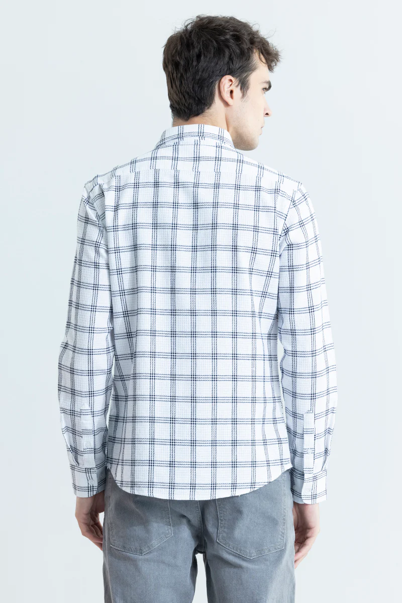 Gridon White Checks Shirt 7 Gridon White Checks Shirt