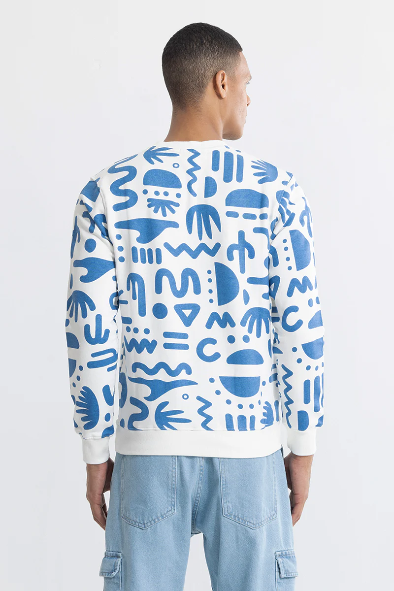 Abstract Desert White Sweatshirt 6 Abstract Desert White Sweatshirt