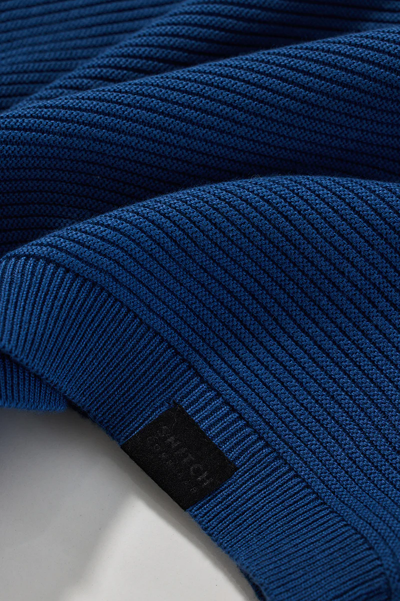 Core Lab Dark Blue Textured Sweater 10 Core Lab Dark Blue Textured Sweater