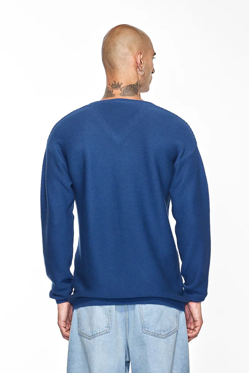 Core Lab Dark Blue Textured Sweater 8 Core Lab Dark Blue Textured Sweater