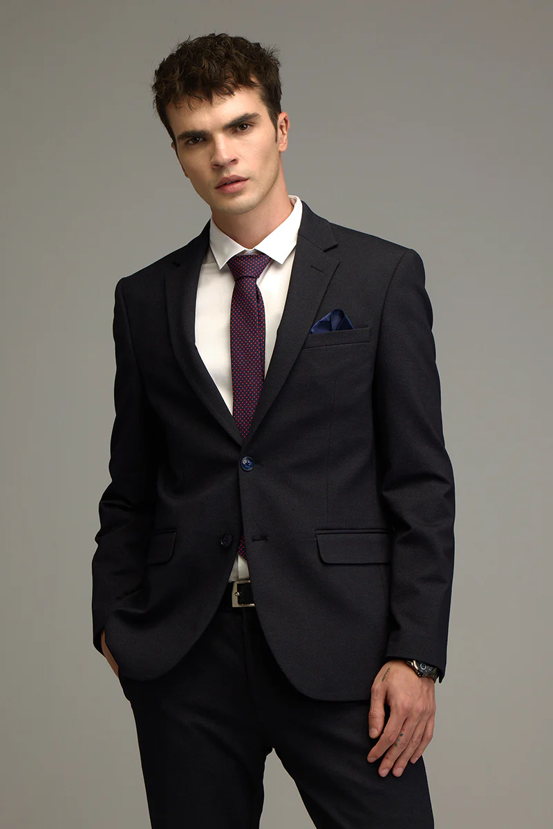 Classic Cut Navy Suit Blazer 4 Classic Cut Navy Suit Blazer