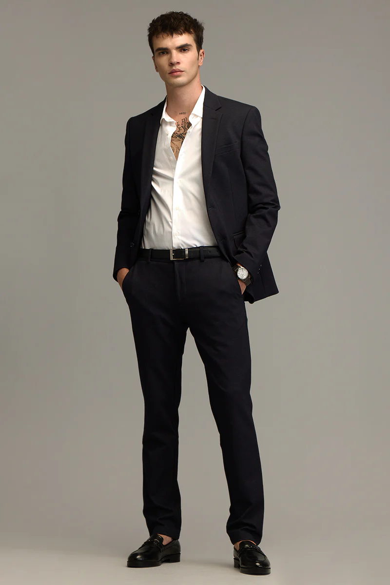 Classic Cut Navy Suit Blazer 5 Classic Cut Navy Suit Blazer