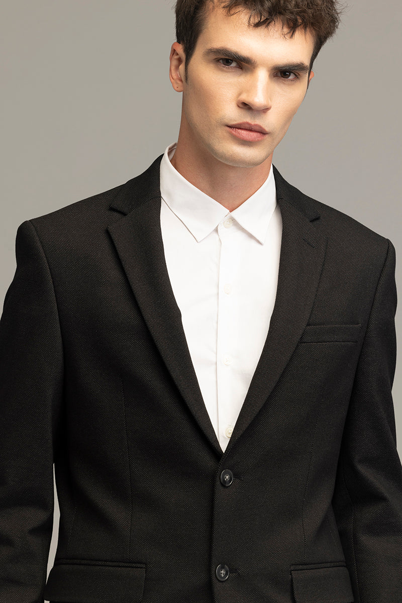 Classic Cut Black Suit Blazer 6 Classic Cut Black Suit Blazer