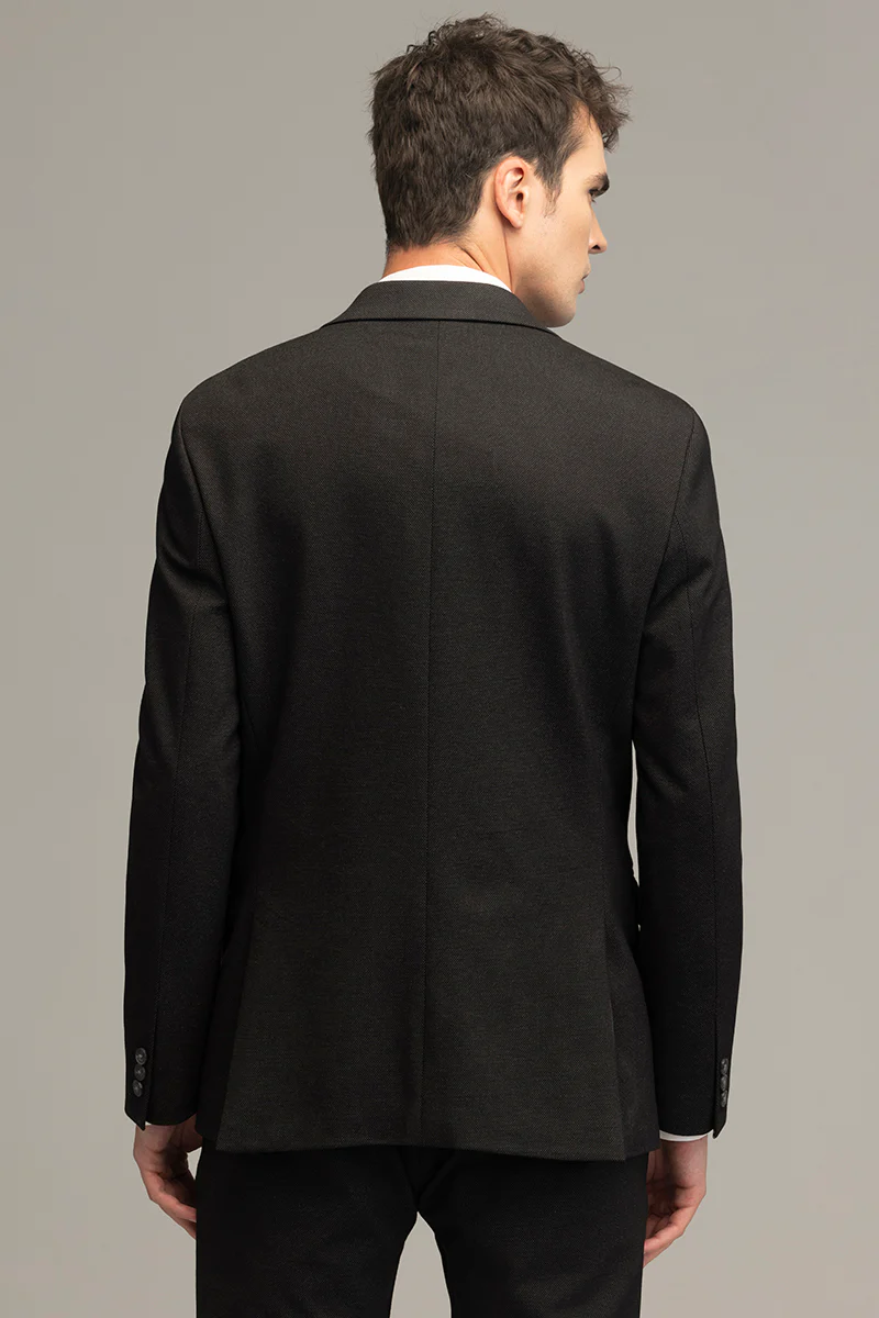 Classic Cut Black Suit Blazer 8 Classic Cut Black Suit Blazer