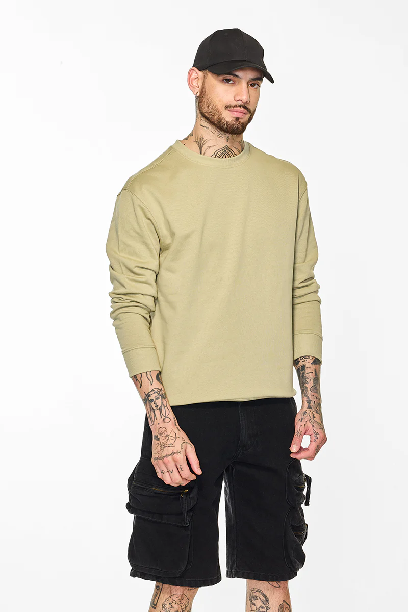 Core Lab Beige Solid Sweater
