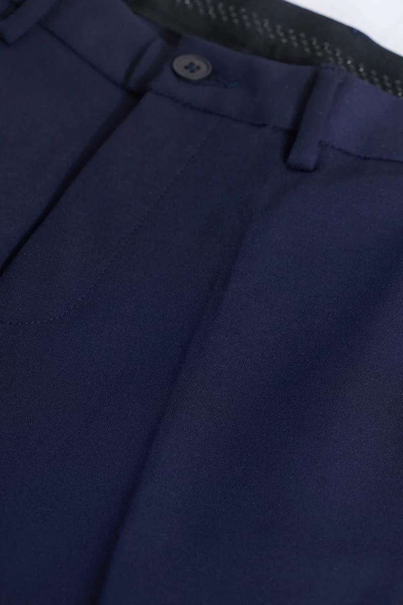 Navy Slim Fit Trousers 2 Navy Slim Fit Trousers