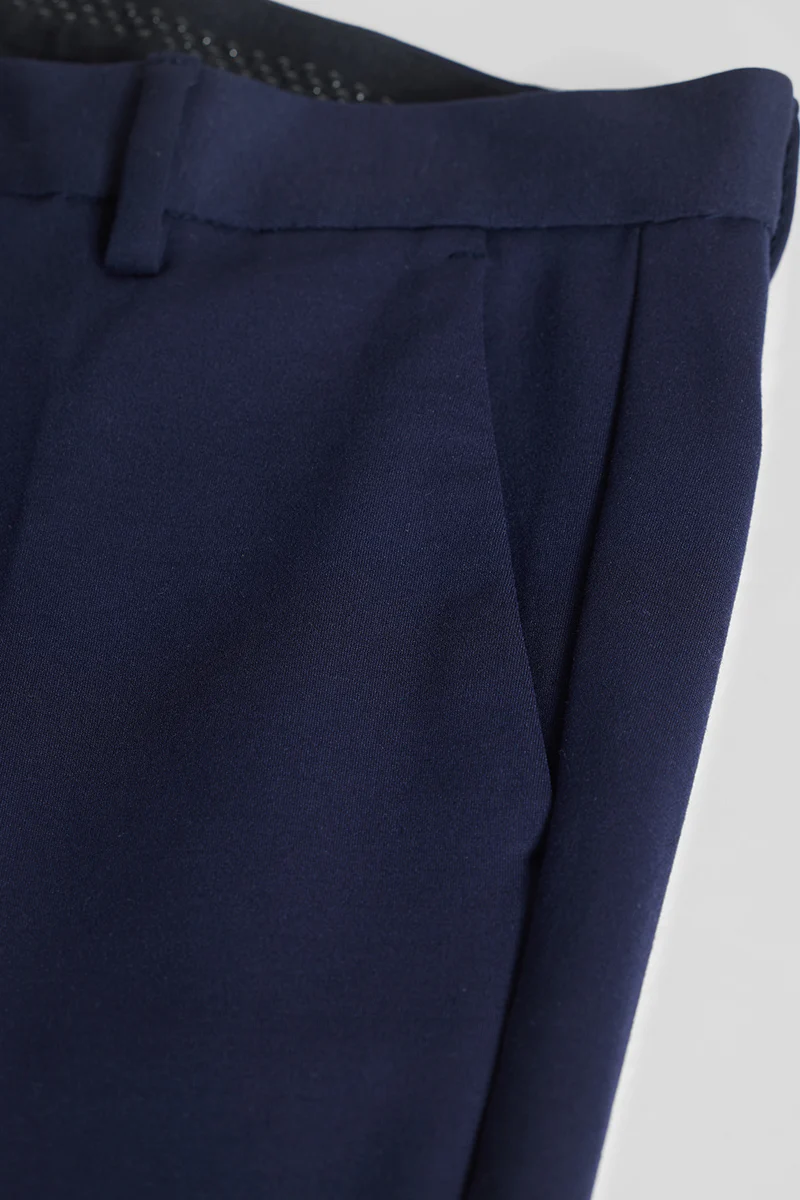 Navy Slim Fit Trousers 8 Navy Slim Fit Trousers