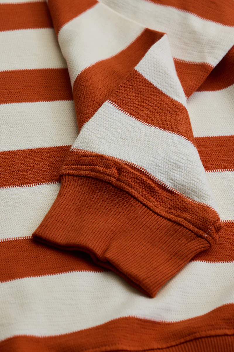 Orange Knitted Stripes Sweater 10 Orange Knitted Stripes Sweater