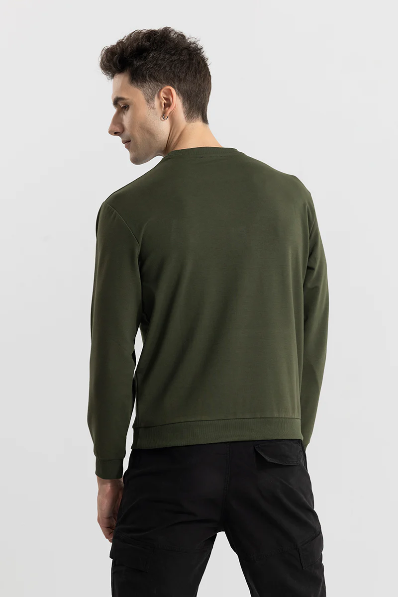 Logotype Olive Sweatshirt 7 Logotype Olive Sweatshirt